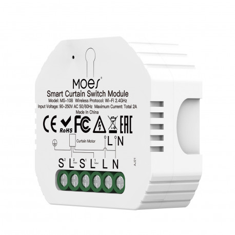 WM-108-MS Smart Roller Shutter Switch - Wi-Fi