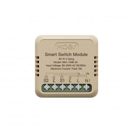 WM-104B-M-MS Dual Smart Switch - Wi-Fi