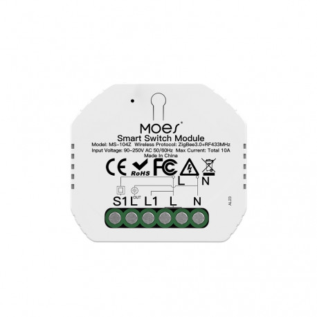 ZRM-104-MS schakelaar - Zigbee 3.0 en 433 MHz RF