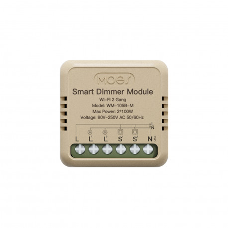 WM-105B-M-MS dubbele dimmer - wifi